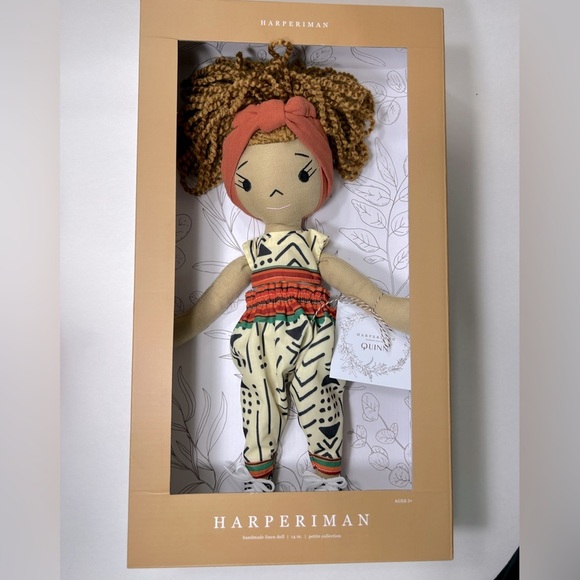 Harperiman Other - Harperiman Quinn 14” Handmade Plush Linen Doll - BNIB